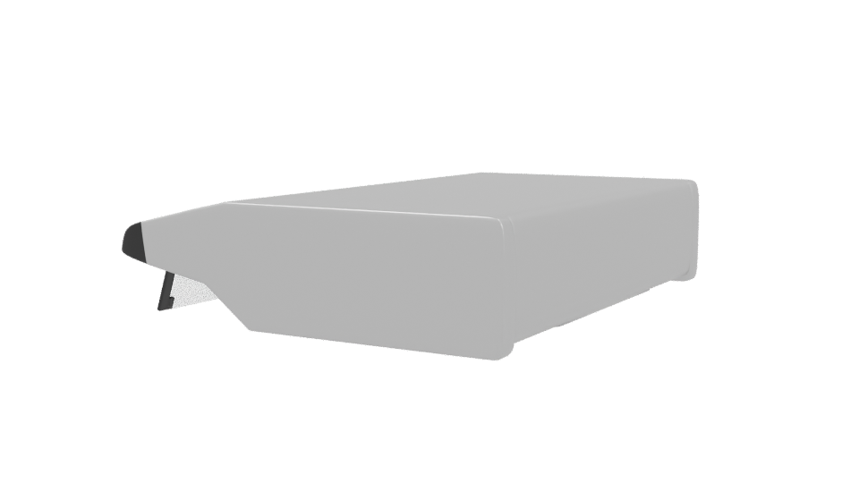 Sleek Stainless Steel Kitchen Hood - Professional 3D Model Render 3