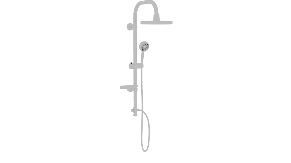 Sleek Modern Shower System 3D - Professional 3D Model Render 10