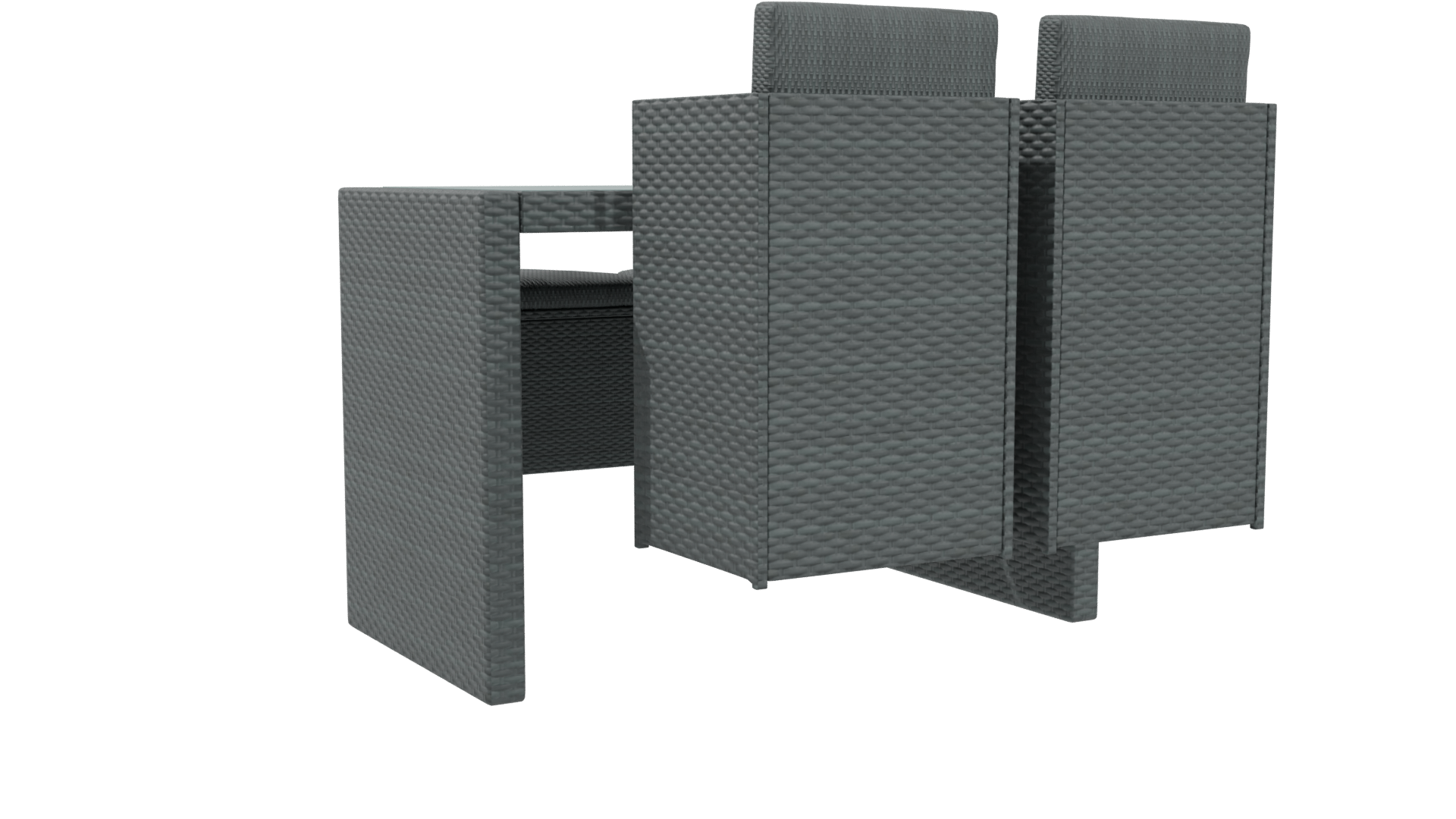 Stylish Outdoor Dining Set 3D - Professional 3D Model Render 4