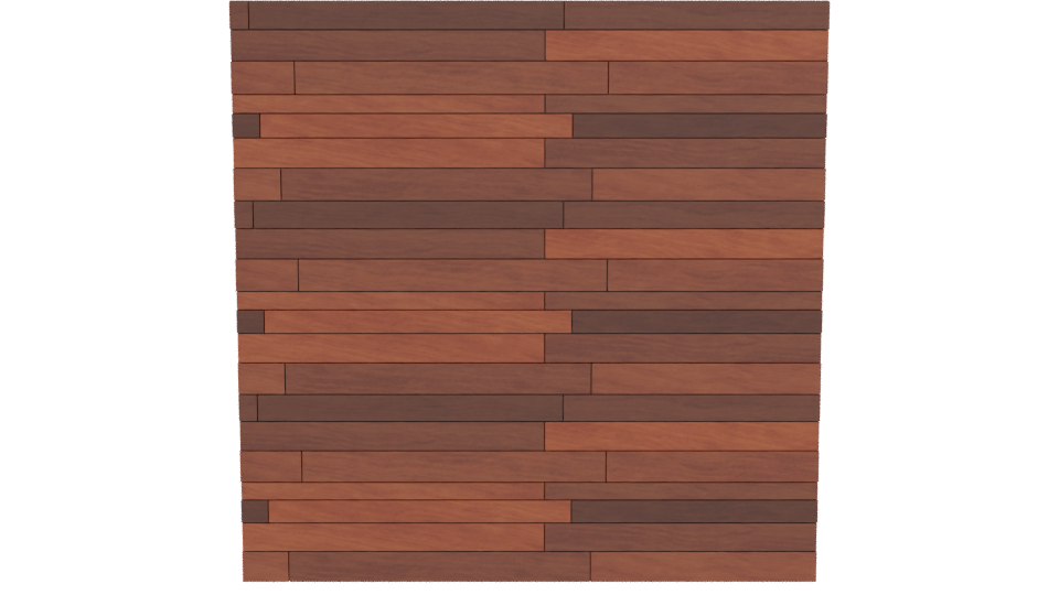 Stylish Wooden Wall Panel 3D - Professional 3D Model Render 11
