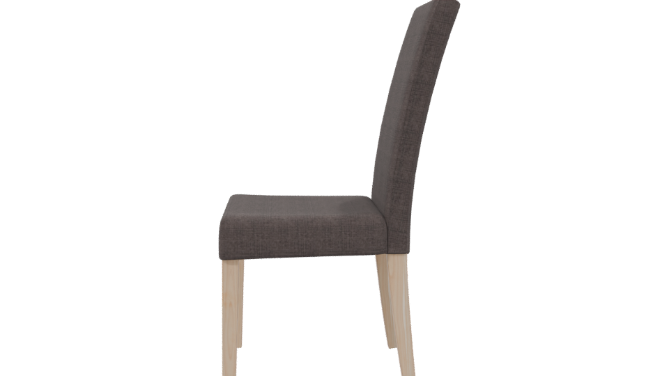 Stylish Fabric Dining Chair 3D - Professional 3D Model Render 2
