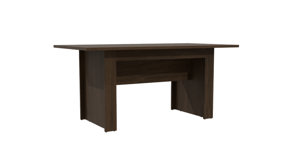 Elegant Wooden Dining Table Model - Professional 3D Model Render 4