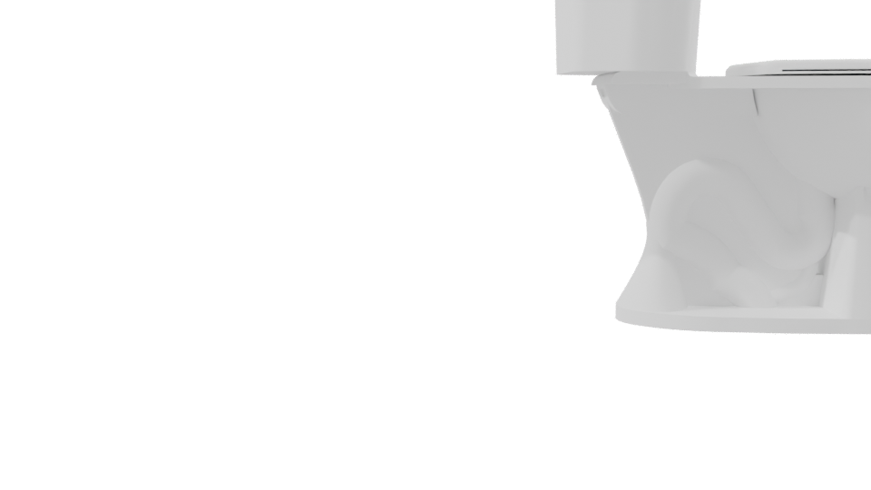 Stylized Bathroom Toilet Model - Professional 3D Model Render 8