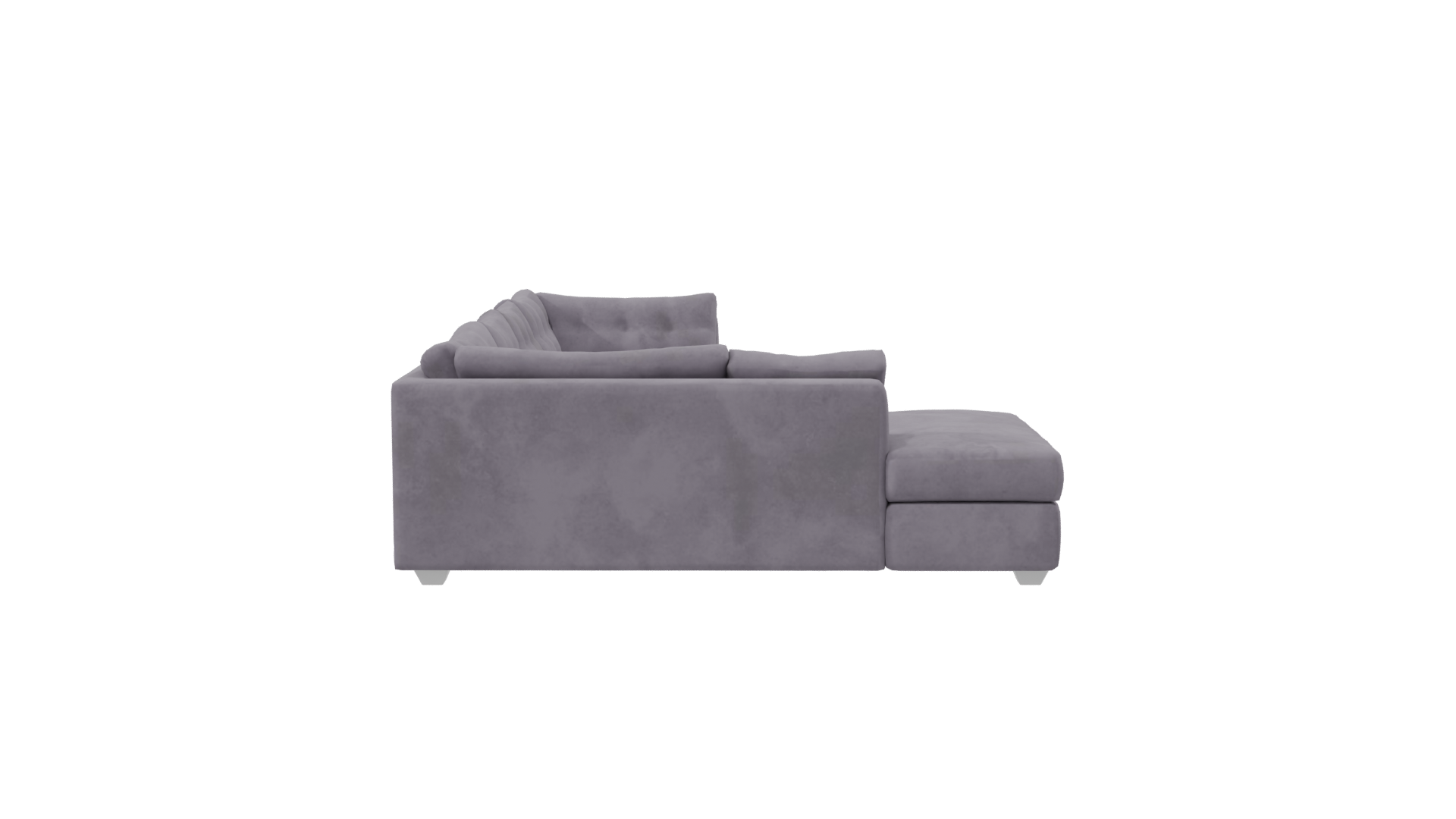 Levante Gray Sectional Sofa 3D - Professional 3D Model Render 8