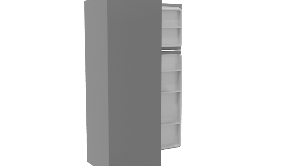 Stylish Kitchen Refrigerator 3D - Professional 3D Model Render 7