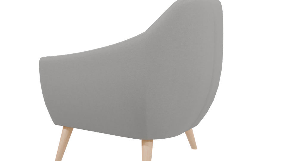 Light Gray Armchair 3D Model - Professional 3D Model Render 3