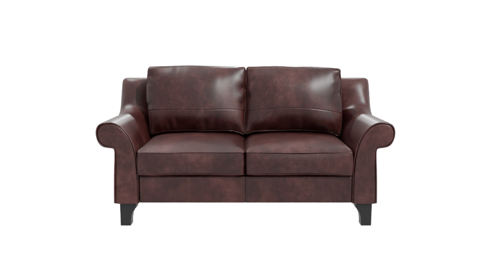 Brown Leather Sofa 3D Model - Professional 3D Model Render 11