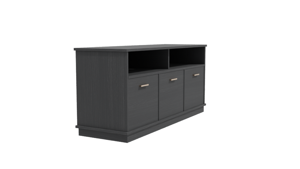 Stylish Modern Entertainment Center 3D - Professional 3D Model Render 9