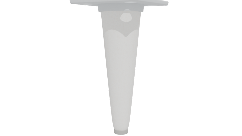 Cone-shaped Wooden Table Leg 3D - Professional 3D Model Render 12