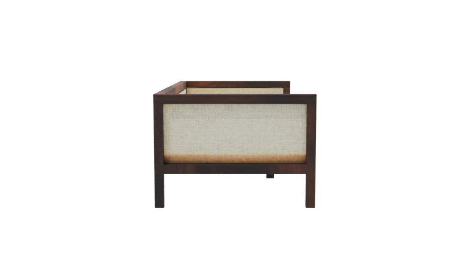 Stylish Wooden Sofa 3D Model - Professional 3D Model Render 8