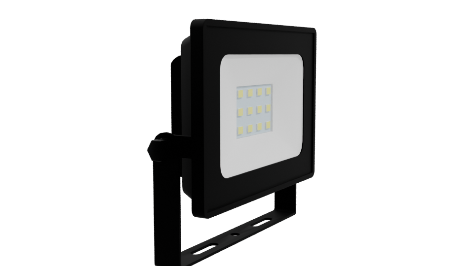 Compact LED Flood Light 3D - Professional 3D Model Render 9