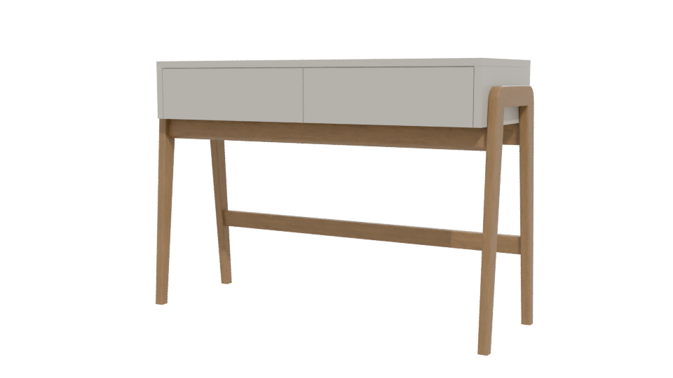 Minimalist Wooden Console Table 3D - Professional 3D Model Render 12