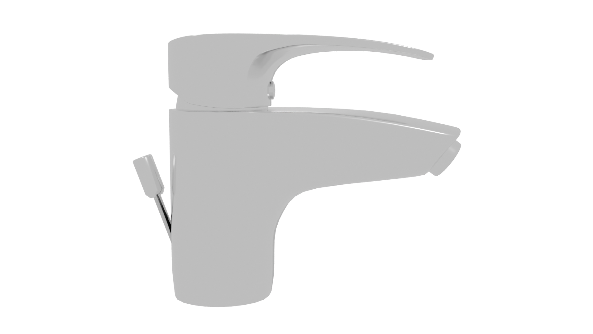 Sleek Modern Faucet 3D Model - Professional 3D Model Render 11