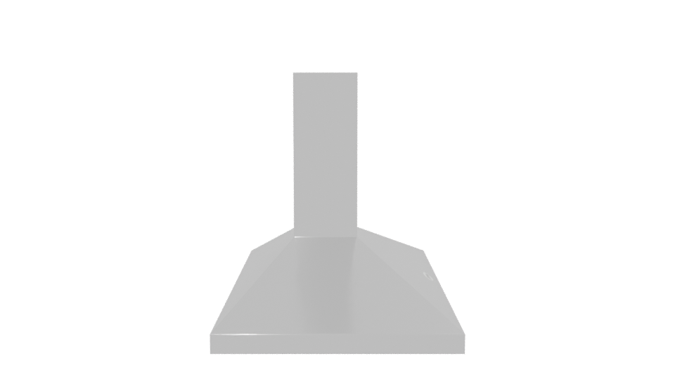 Sleek Kitchen Range Hood Model - Professional 3D Model Render 8