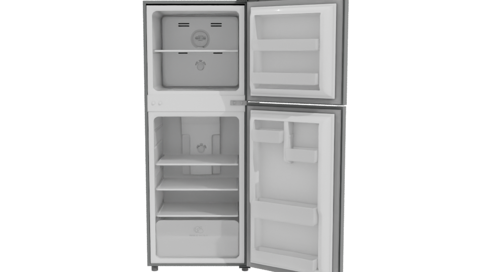 Stylish Double Door Refrigerator 3D - Professional 3D Model Render 11