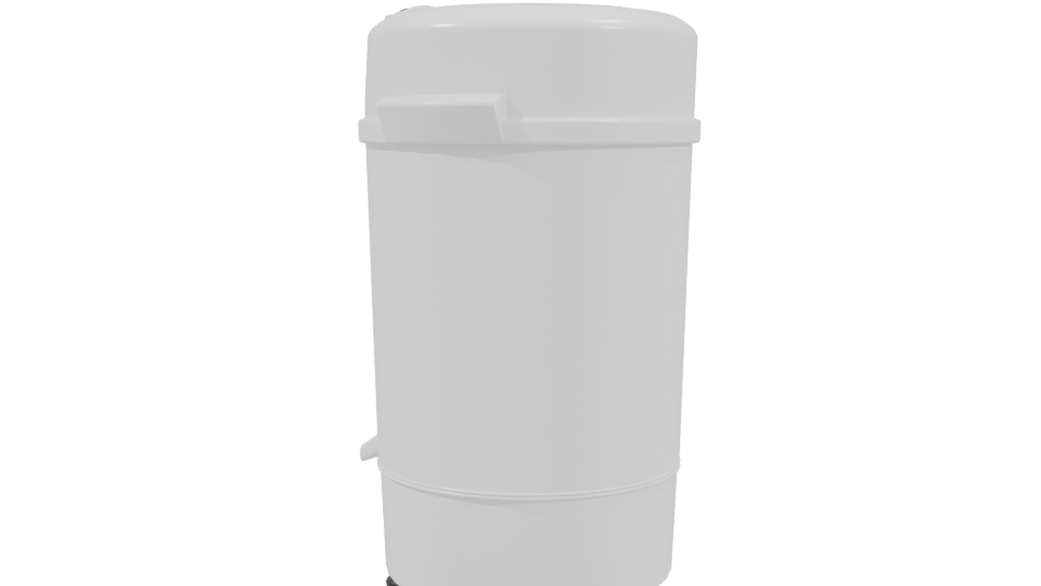 Sleek Modern Waste Bin 3D Model - Professional 3D Model Render 3