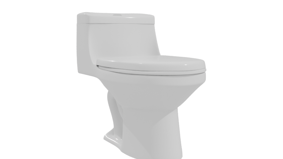 Modern Bathroom Toilet 3D Model - Professional 3D Model Render 10