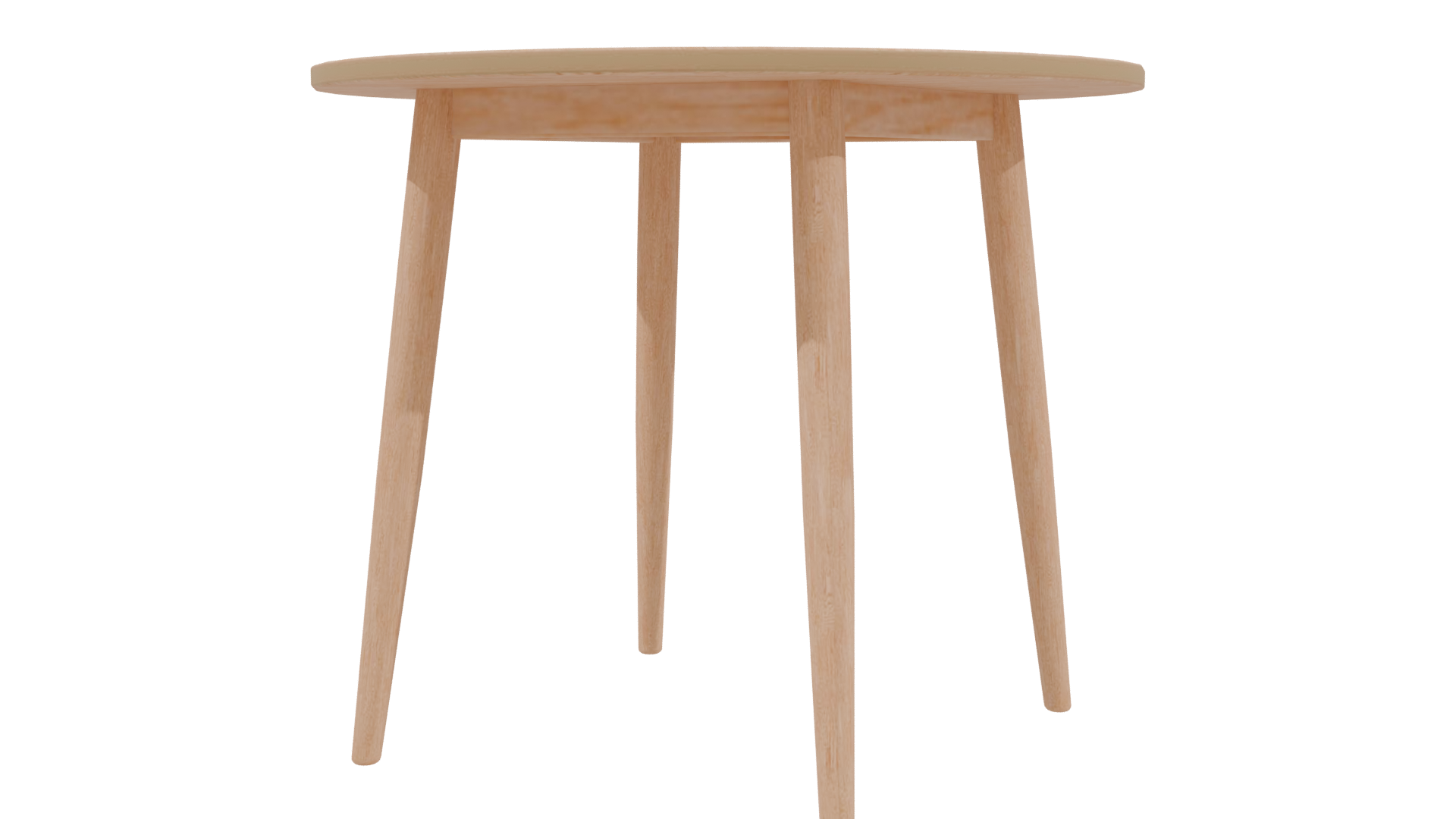 Elegant Round Wooden Table 3D - Professional 3D Model Render 3