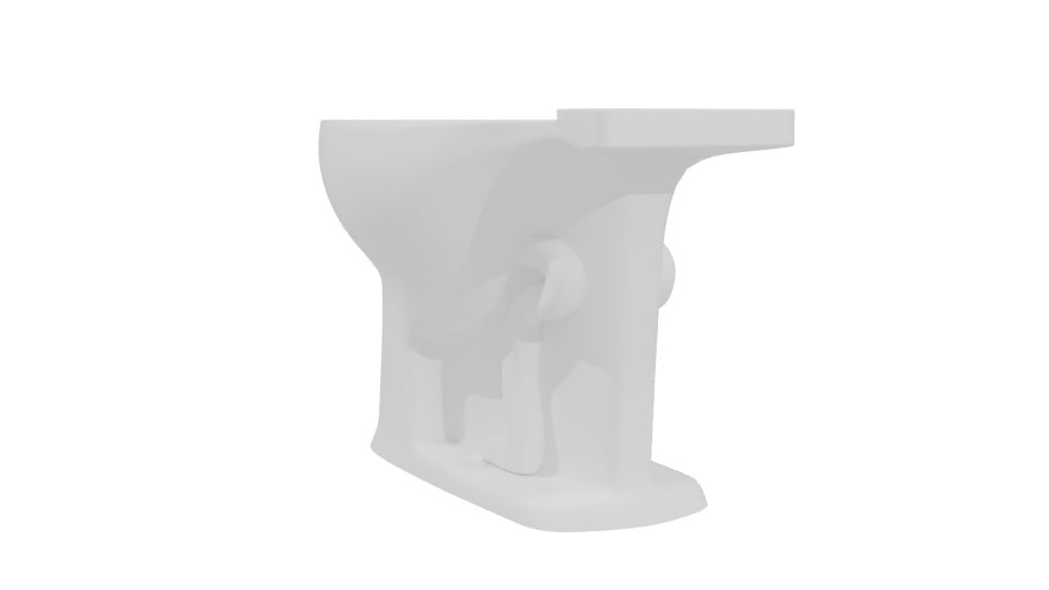 Stylish Bathroom Toilet Model 3D - Professional 3D Model Render 4