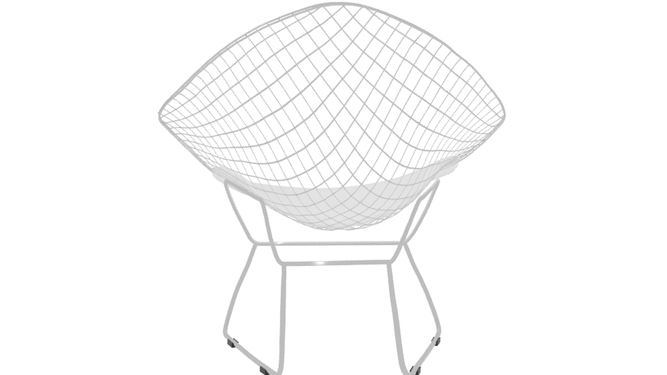 Stylish Modern Wireframe Chair 3D - Professional 3D Model Render 5