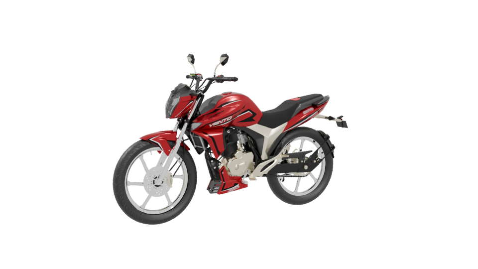 Moto Vento Storm 250cc Motorcycle 3D - Professional 3D Model Render 4