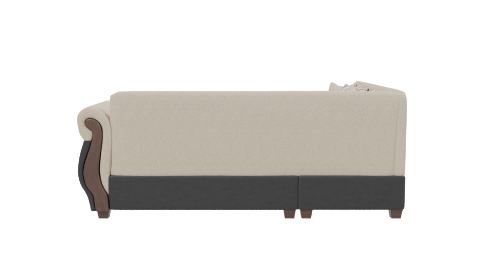 Elegant Corner Sofa 3D Model - Professional 3D Model Render 2