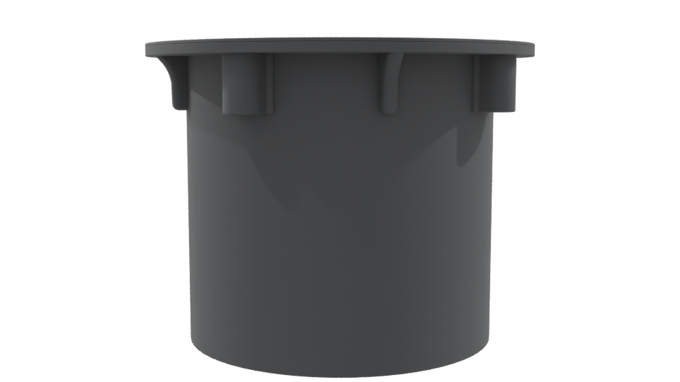 Industrial-Style Round Storage Container 3D Model - Professional 3D Model Render 9