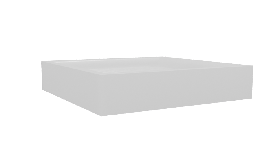 Square Shower Tray 3D Model - Professional 3D Model Render 13