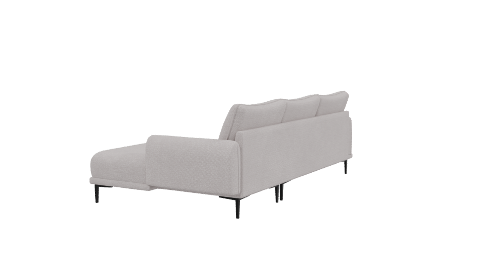 Stylish Modern Corner Sofa 3D - Professional 3D Model Render 3