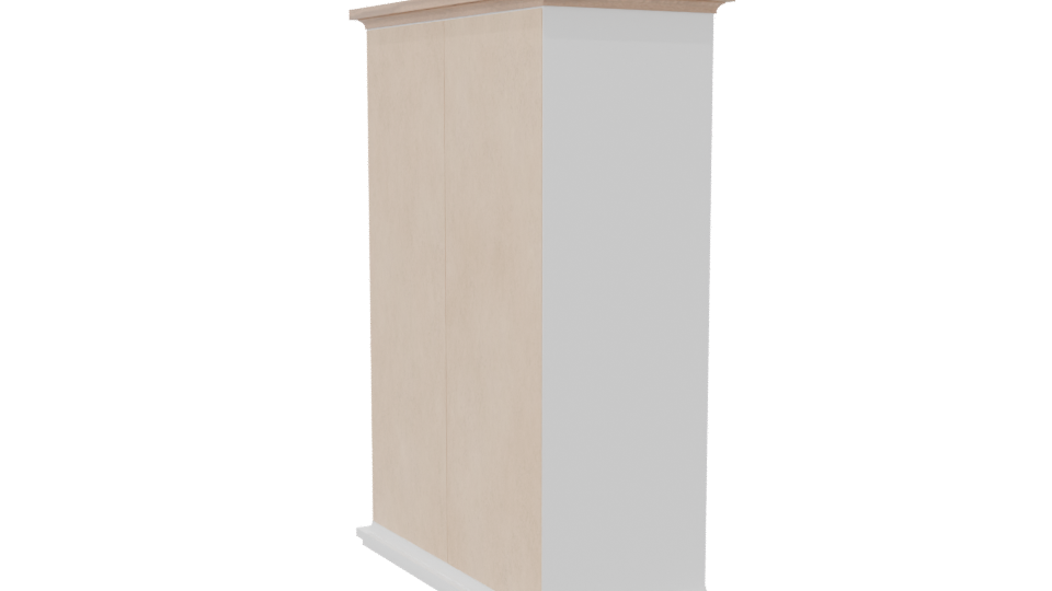 Elegant Wooden Drawer Cabinet 3D - Professional 3D Model Render 7