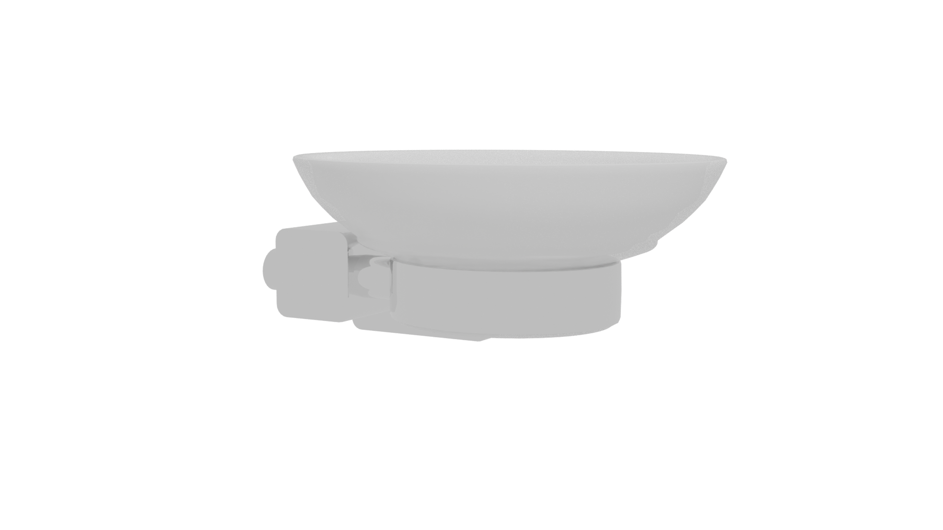 Modern Wall-Mounted Soap Dish 3D - Professional 3D Model Render 12