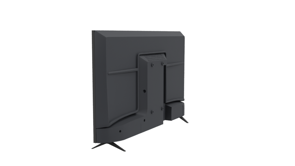 Sleek Flat Screen TV Model - Professional 3D Model Render 3