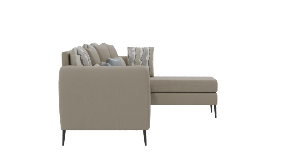Stylish Sectional Sofa 3D Model - Professional 3D Model Render 8