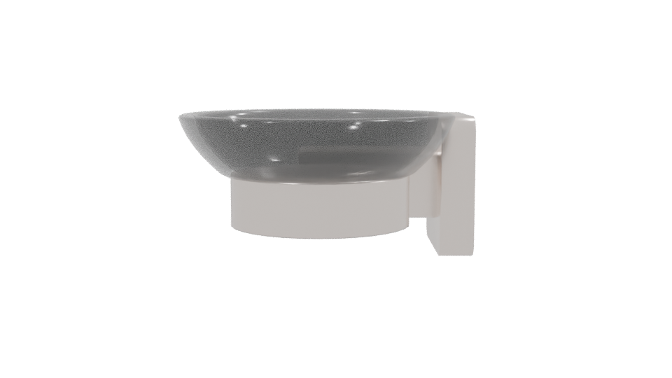 Contemporary Wall-Mounted Soap Dish 3D Model - Professional 3D Model Render 2