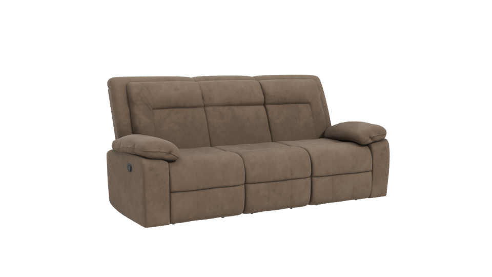 Contemporary Reclining Sofa 3D Model - Professional 3D Model Render 10