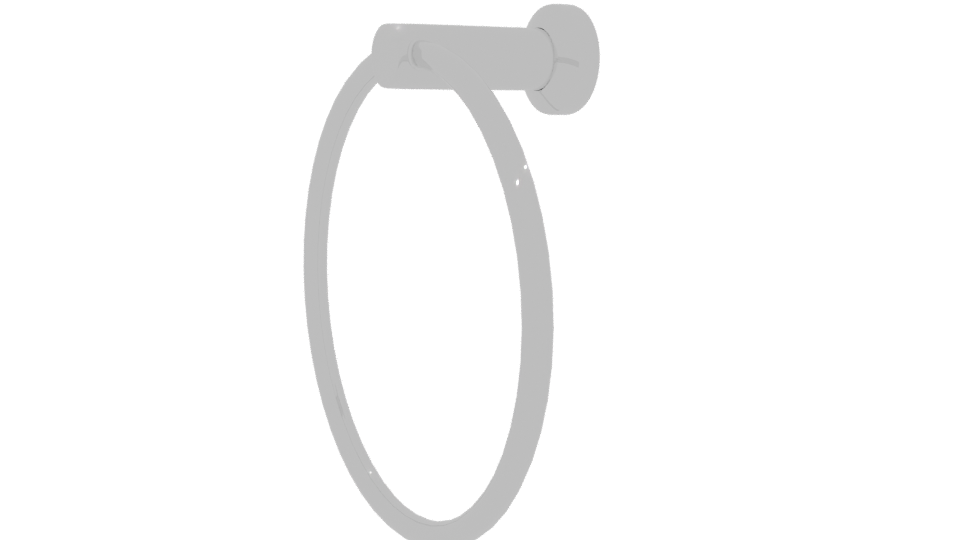 Elegant Circular Wall Ring 3D - Professional 3D Model Render 13