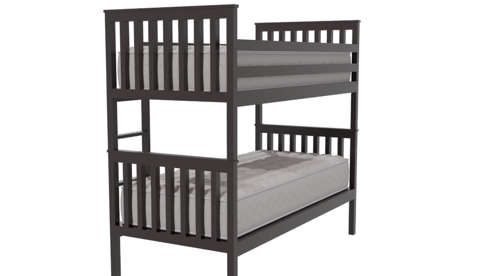 Stylish Baby Crib 3D Model - Professional 3D Model Render 6