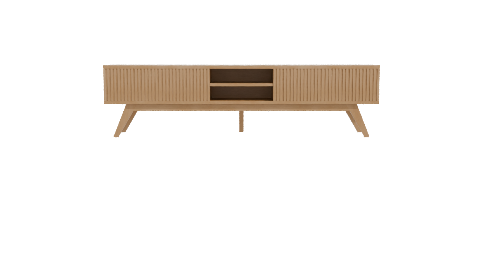 Contemporary Wooden Console Table 3D - Professional 3D Model Render 11