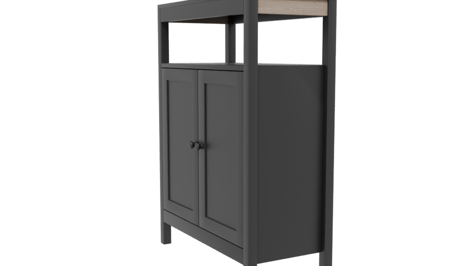 Stylish Wooden Cabinet 3D Model - Professional 3D Model Render 13