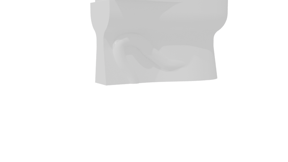 Contemporary Toilet Ceramic Model - Professional 3D Model Render 7