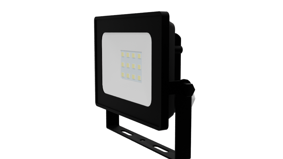 Compact LED Flood Light 3D - Professional 3D Model Render 13