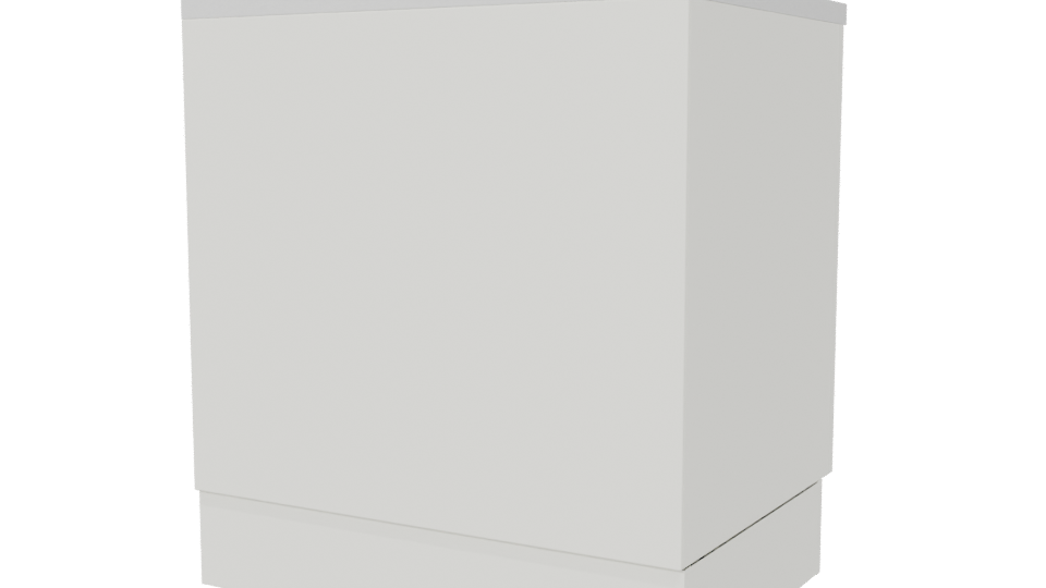 Contemporary Minimalist Storage Cabinet 3D Model - Professional 3D Model Render 6