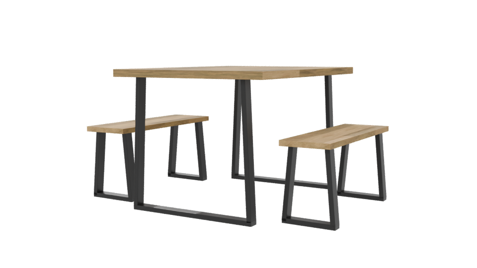 Modern Dining Table Set 3D - Professional 3D Model Render 6