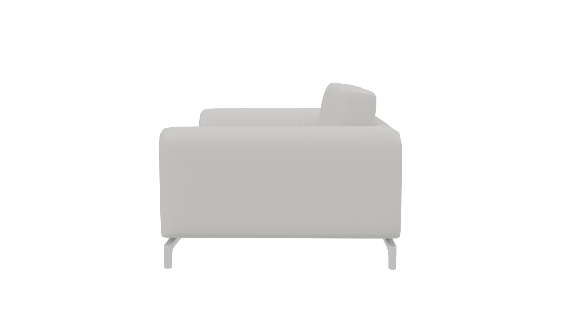 Minimalist White Sofa 3D Model - Professional 3D Model Render 2