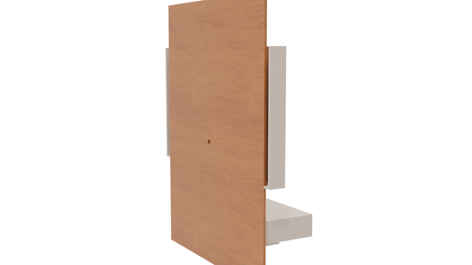 Modern Minimalist Wall Cabinet 3D - Professional 3D Model Render 7