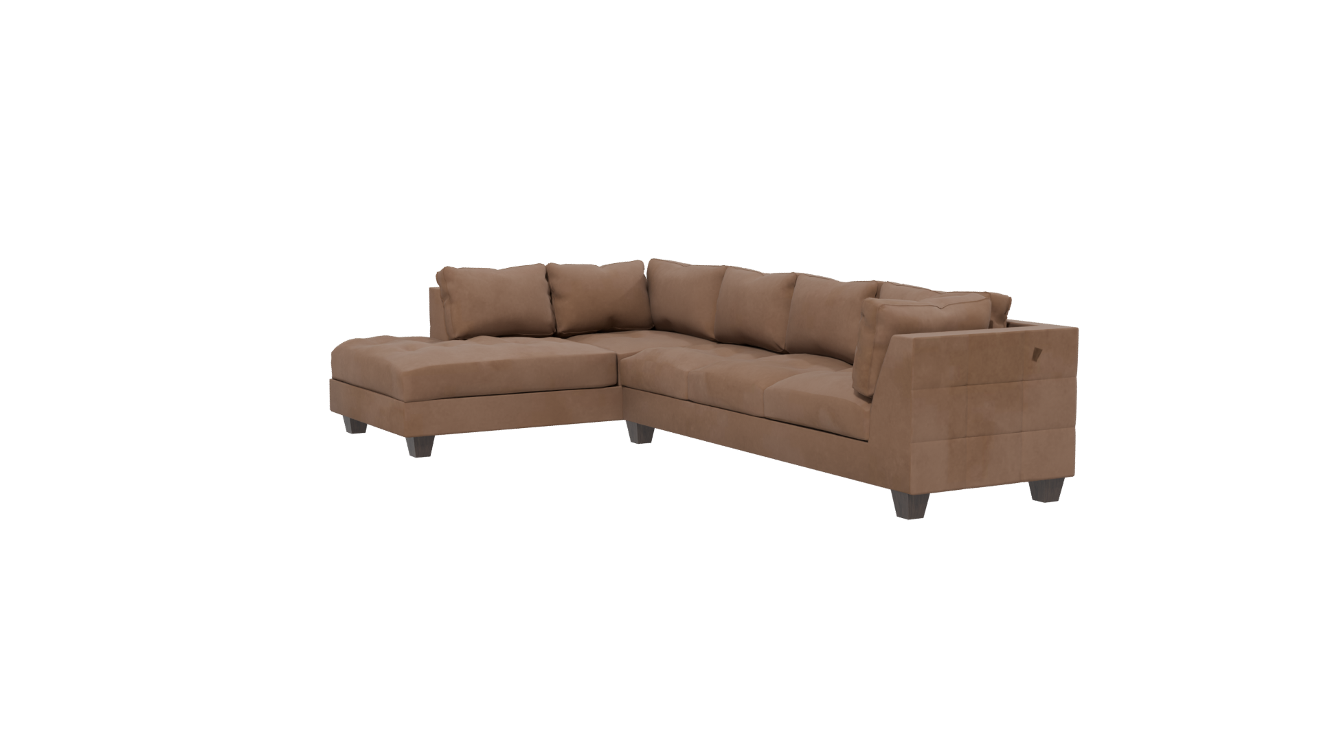 Stylish L-Shaped Sofa Model - Professional 3D Model Render 13