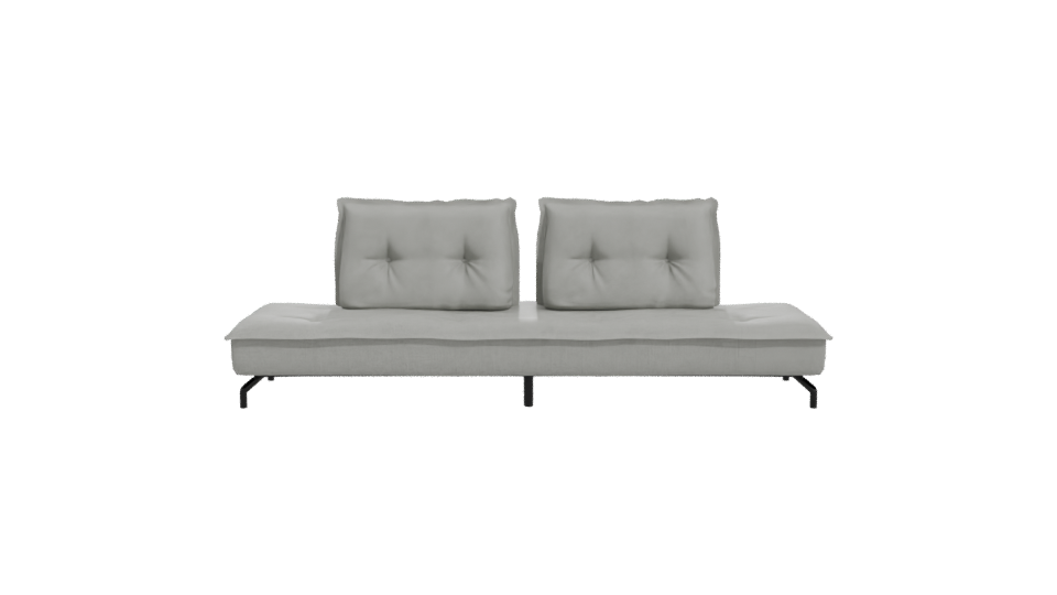 Beige Upholstered Sofa Bed 3D - Professional 3D Model Render 11