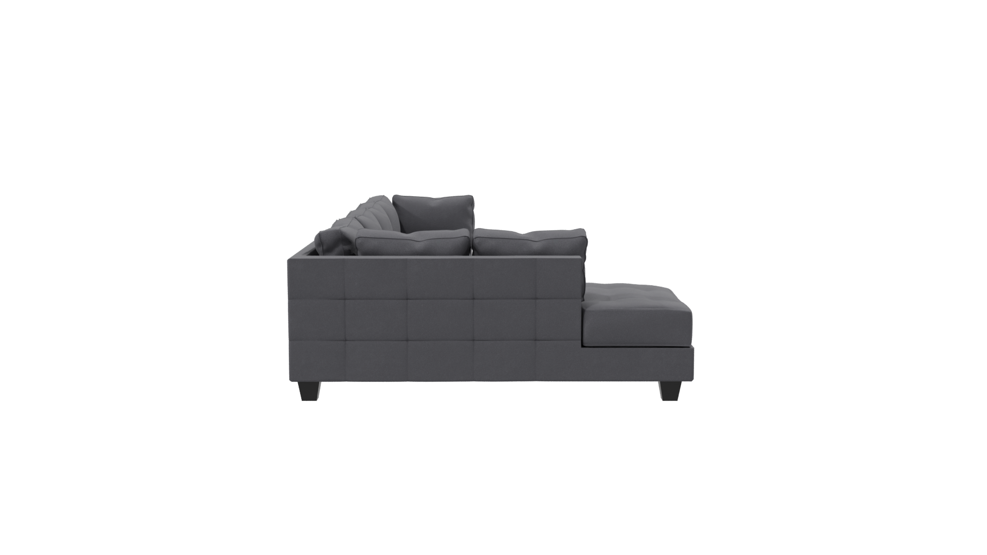Stylish Modern Sectional Sofa 3D Model - Professional 3D Model Render 8