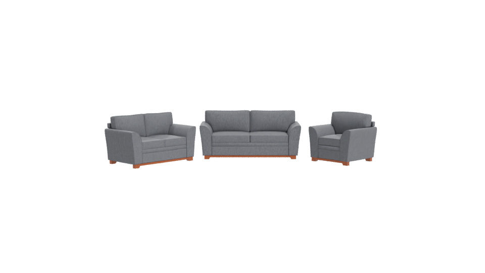Contemporary Fabric Sofa Set 3D Model - Professional 3D Model Render 2
