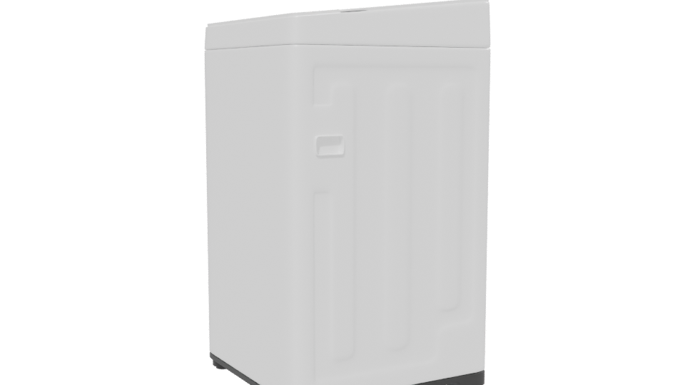 Compact Top-Load Washing Machine 3D - Professional 3D Model Render 13